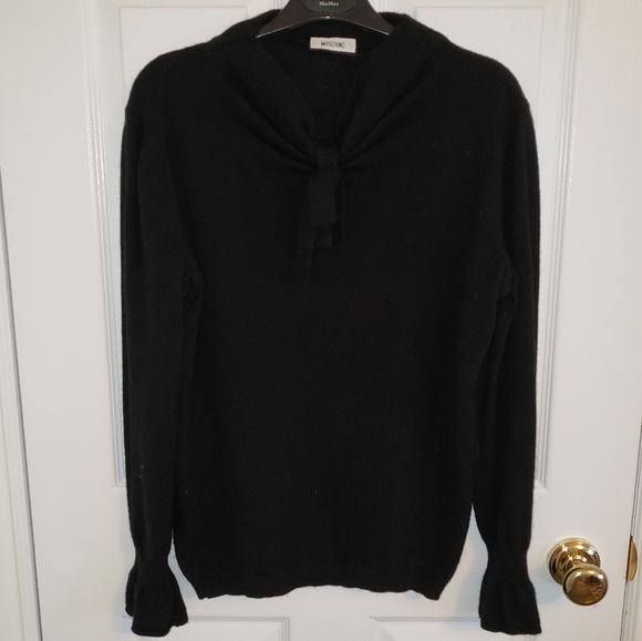 Moschino cashmere sweater size 12 black - Picture 2 of 4